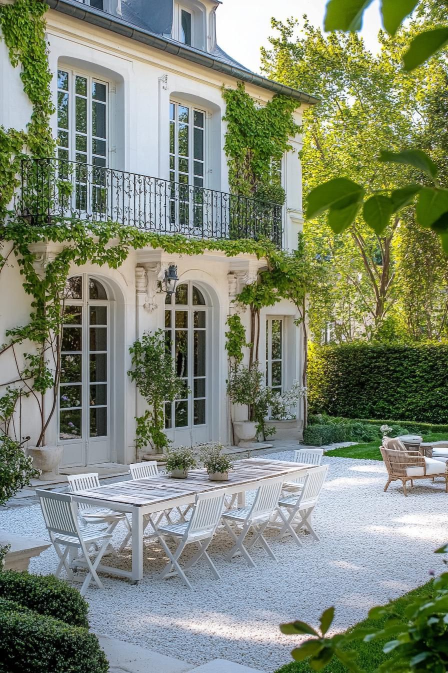 French Mansion Wrapped in Ivy