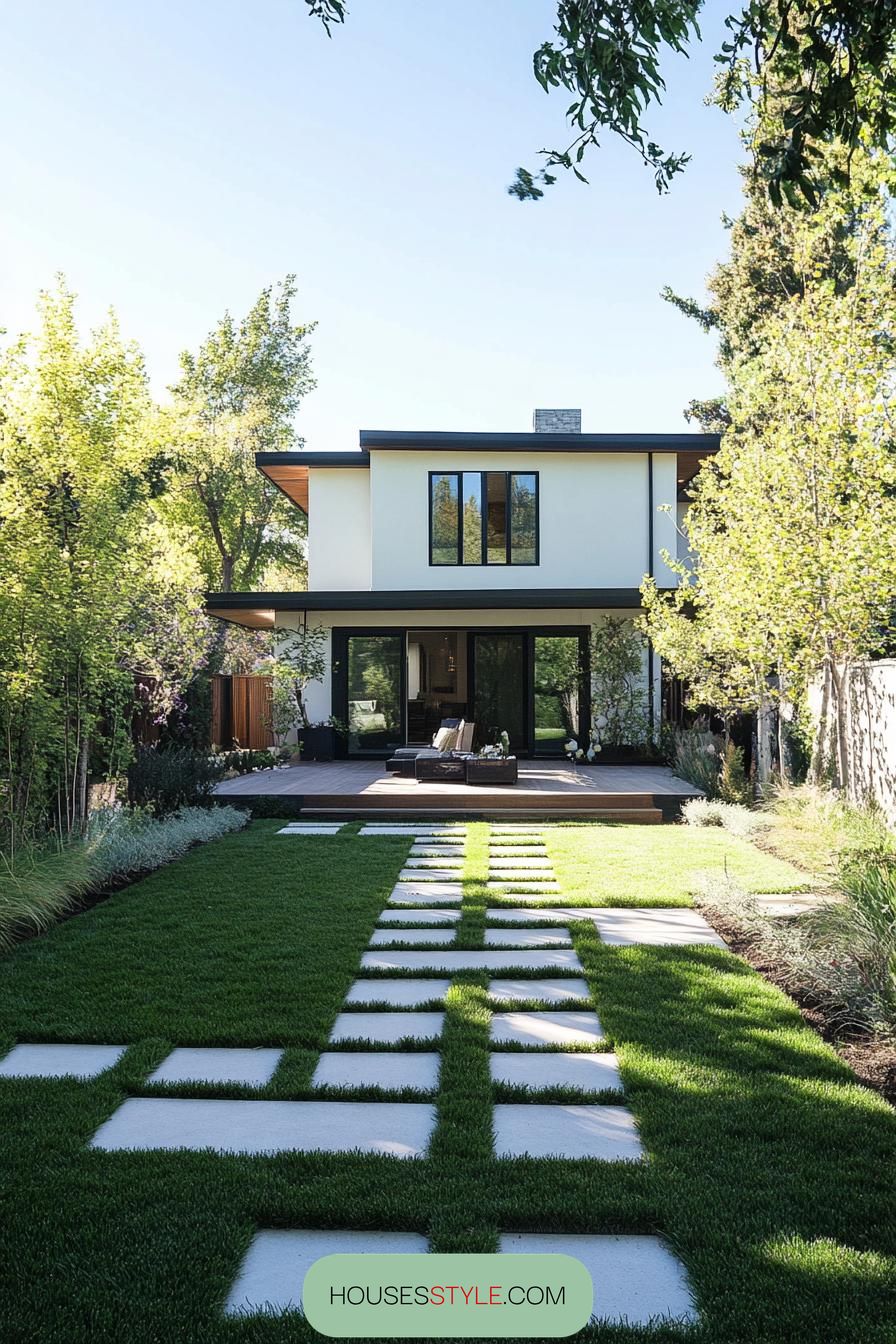 Paver Pathways in Geometric Patterns - photo 3