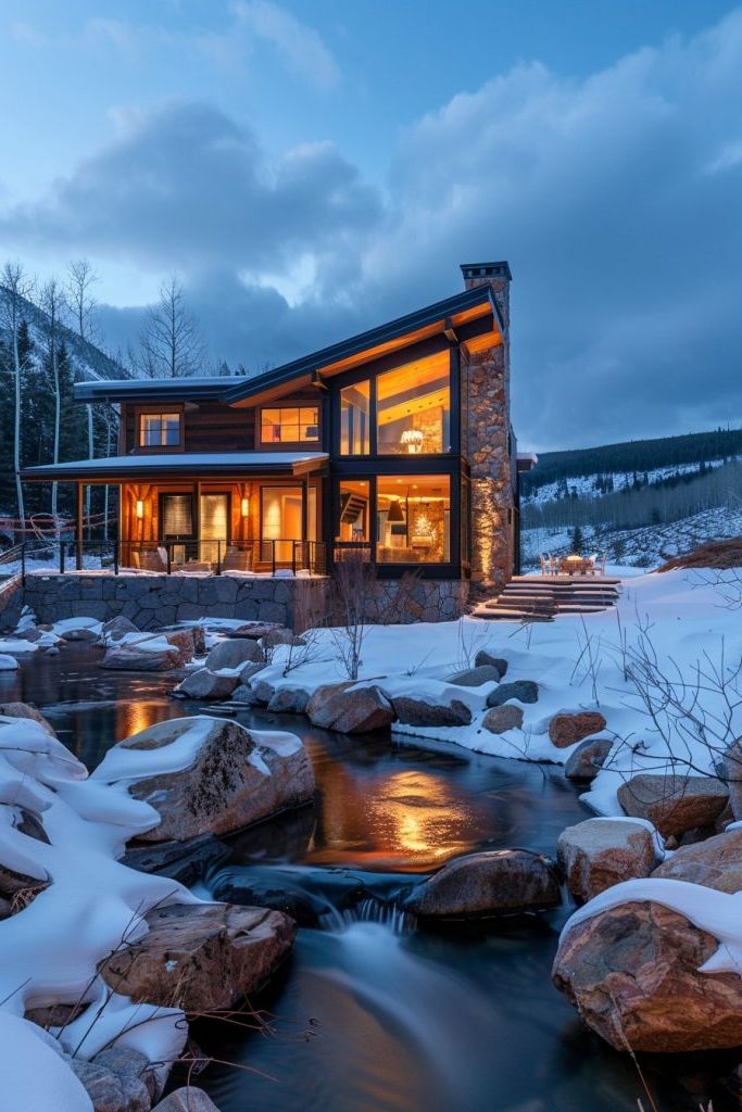Cabins Heated With Geothermal Energy