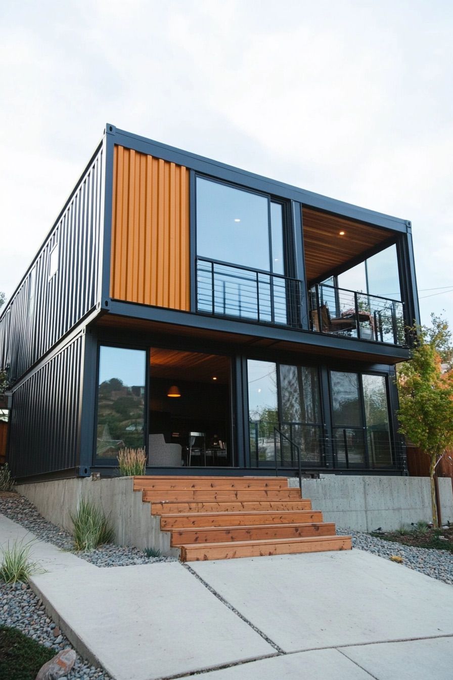 Stacked Shipping Container Levels - photo 4