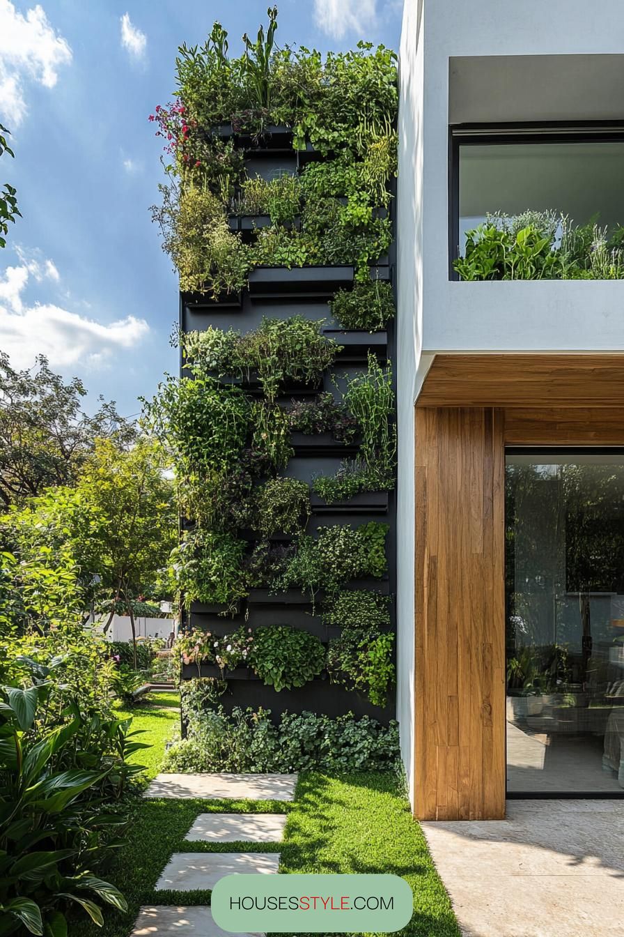 Herb Wall Grown Vertically - photo 3