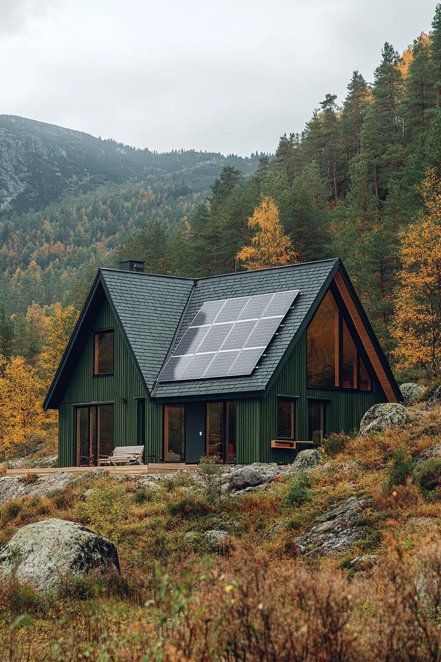Chartreuse Siding With Solar Panel Design - photo 3