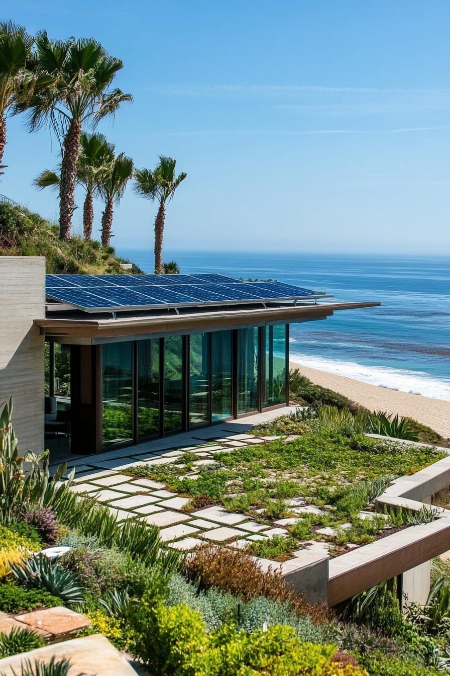 Flat Roofs With Gardens and Solar Panels - photo 2