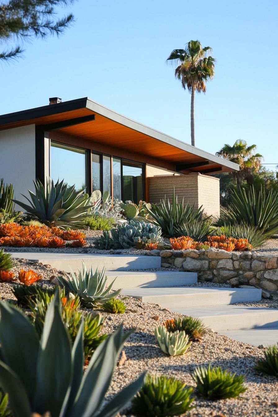 Retro Landscaping With Succulent Gardens - photo 4