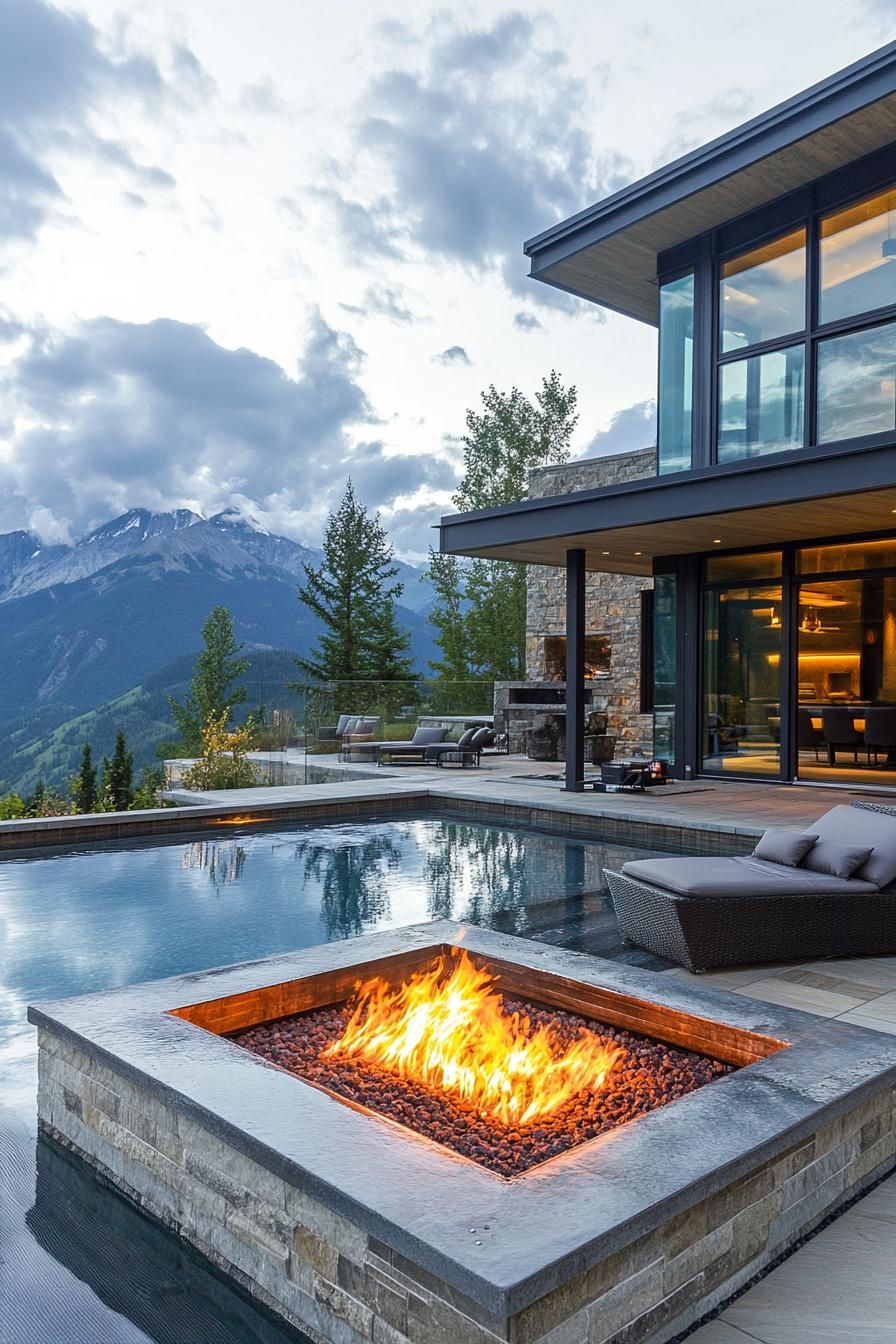 1) Infinity Edge Pool With Fire Pit - photo 2