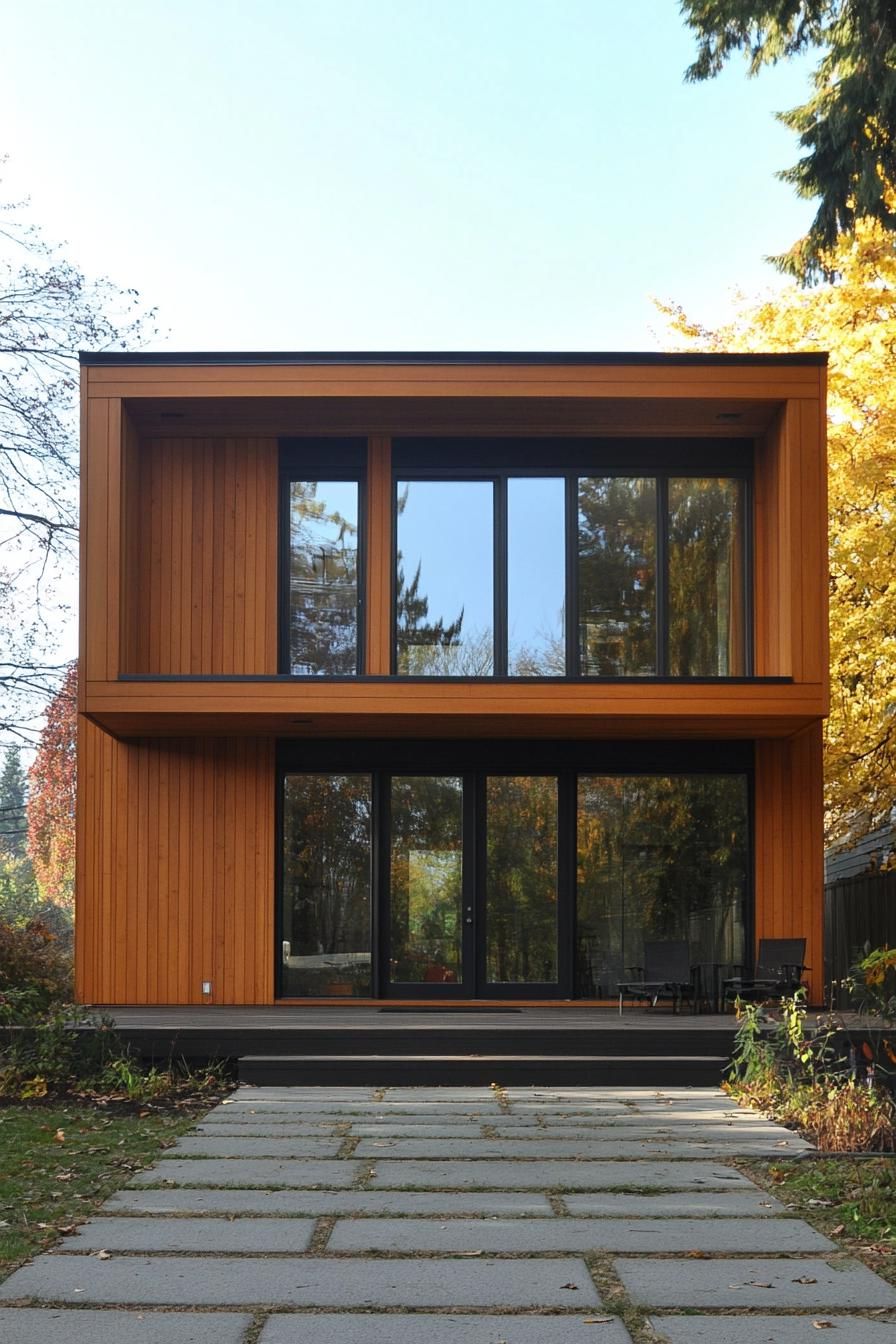 Mixing Horizontal and Vertical Timber for a Minimalist Look