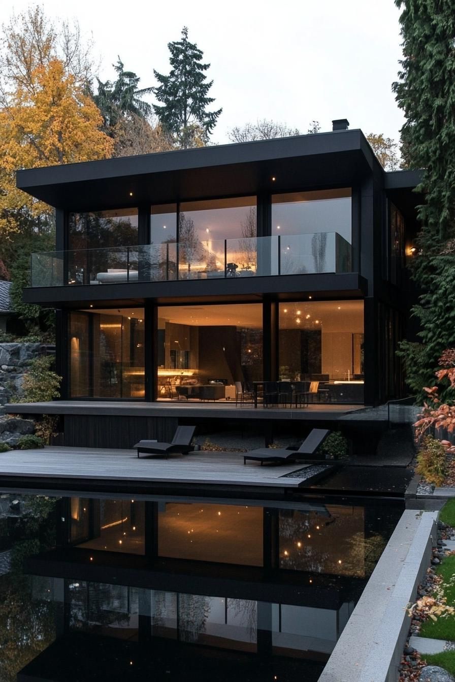 Glass Villa With Charcoal Interiors - photo 4