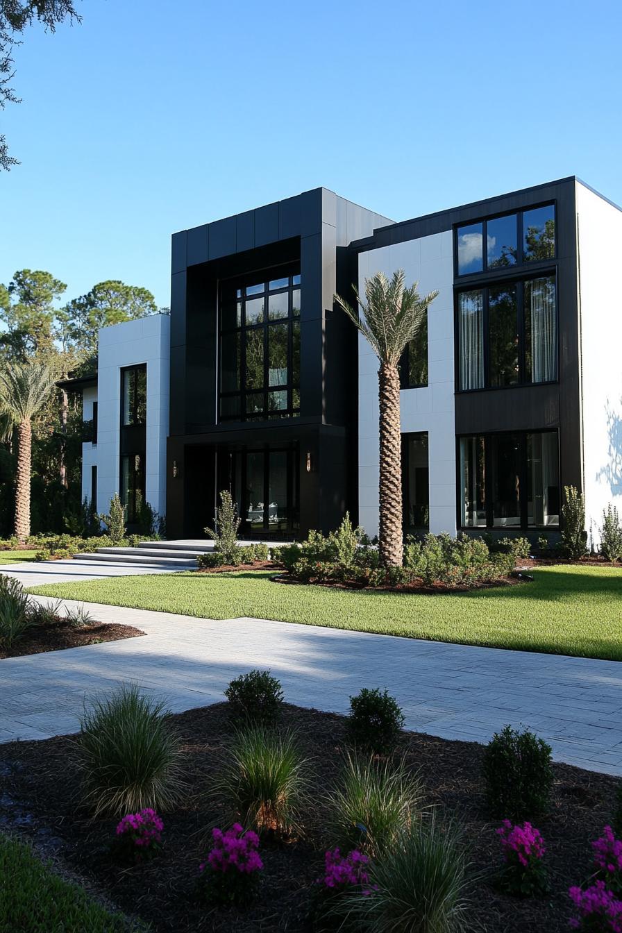 17) Majestic Modern Mansion, Lush Landscaping