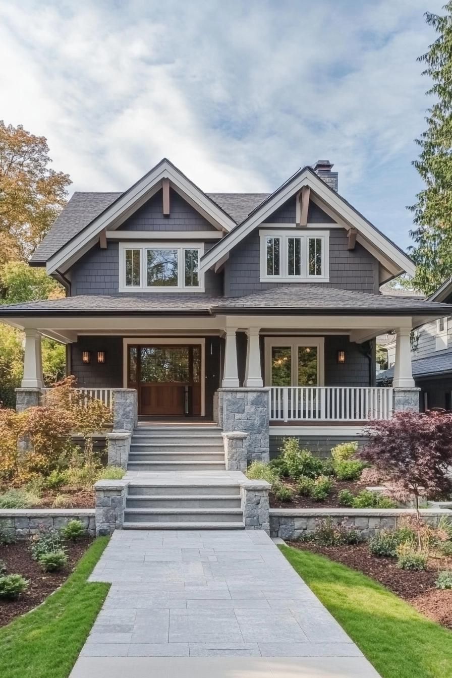 31 Lovable Craftsman Houses and Their Exterior Designs - photo 17