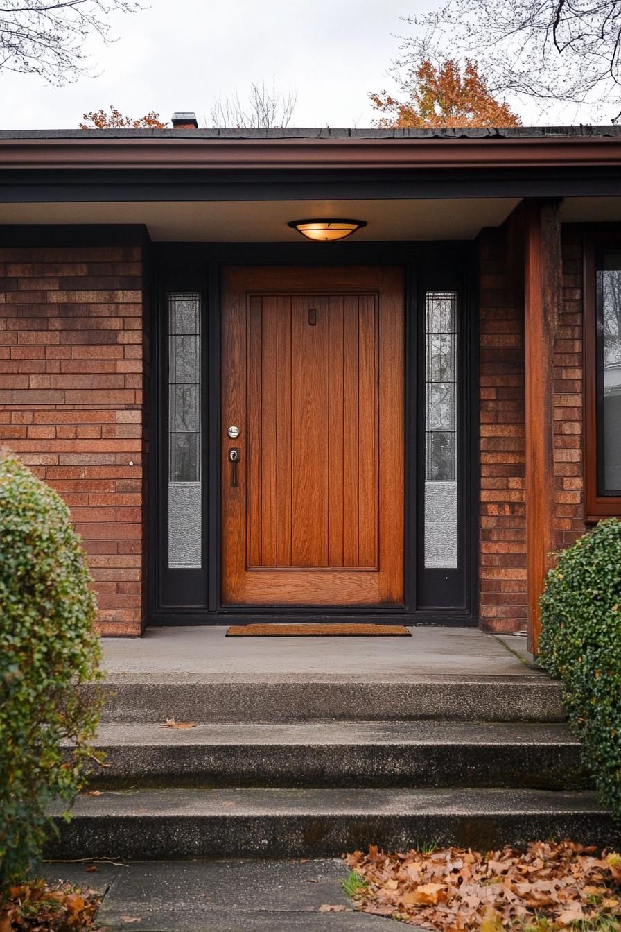 Custom Wood Front Door With Sidelights - photo 2