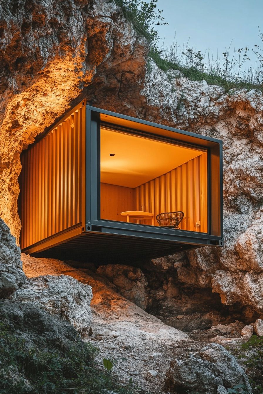 Underground Bunker-Style Container Cabin - photo 4