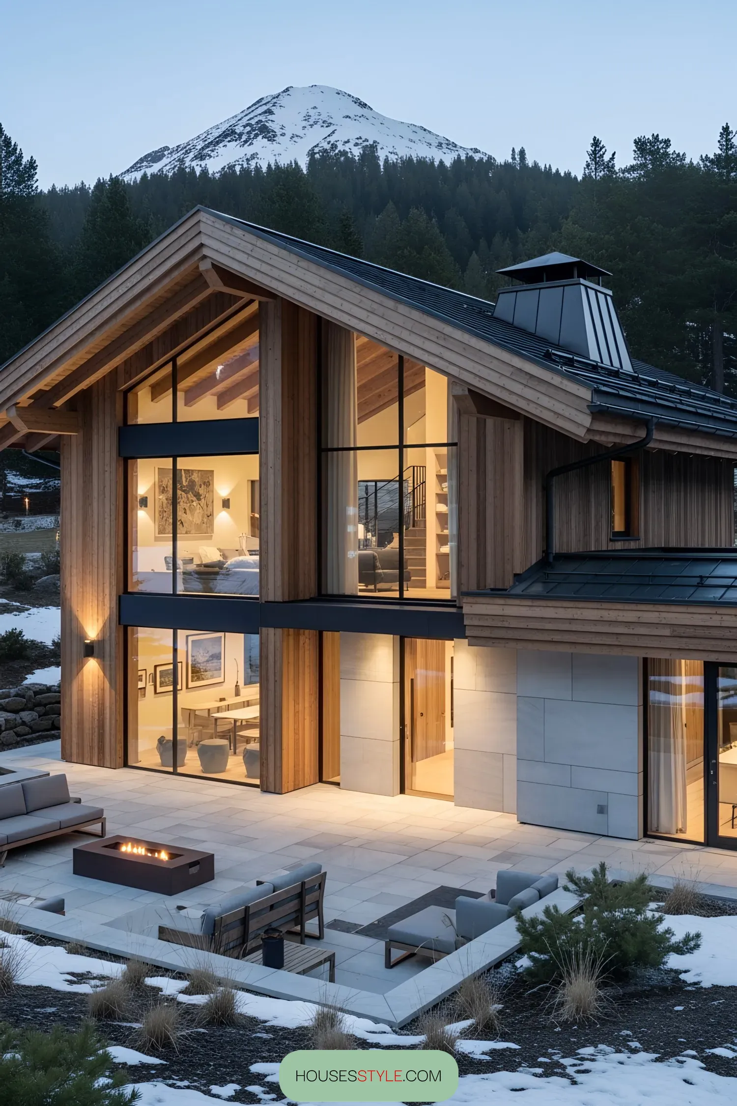 Snow-Draped Chalet Luxury Beneath the Peaks