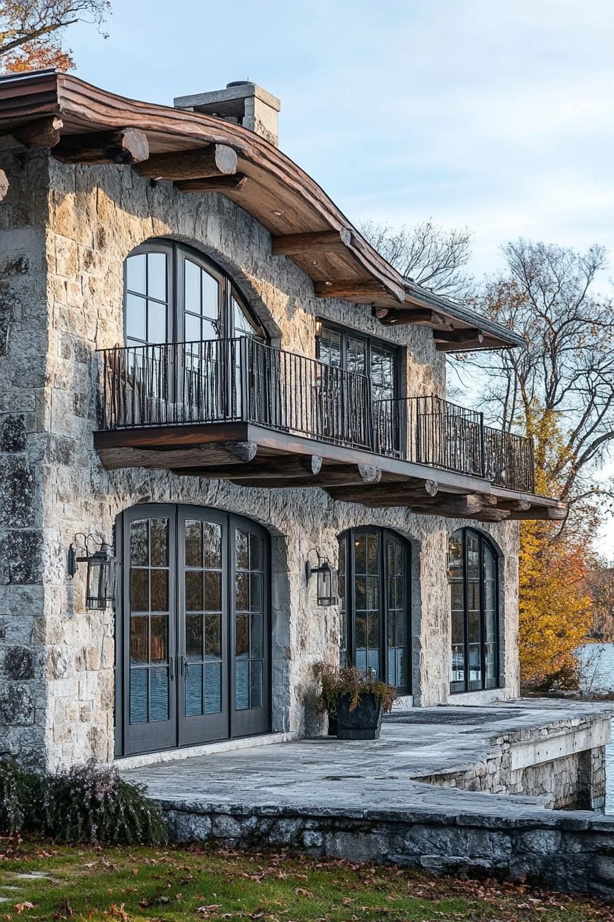 Combining Log Construction With Stucco Walls - photo 4