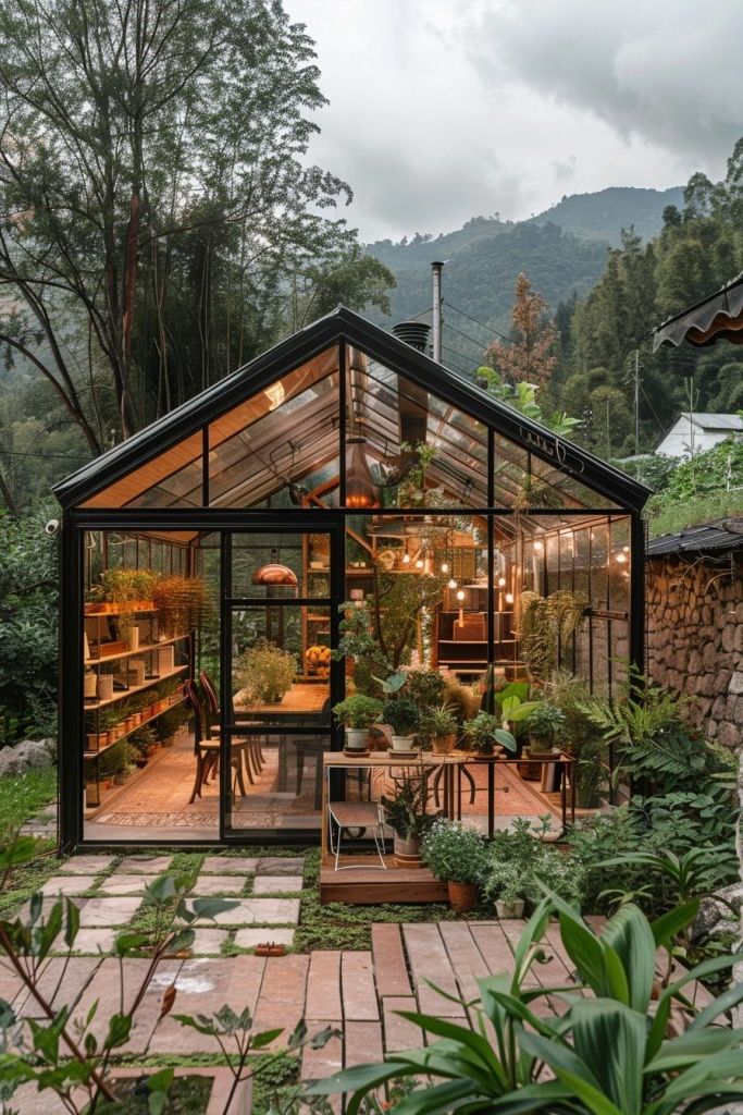 Greenhouse-style Office With Glass Roof - photo 4