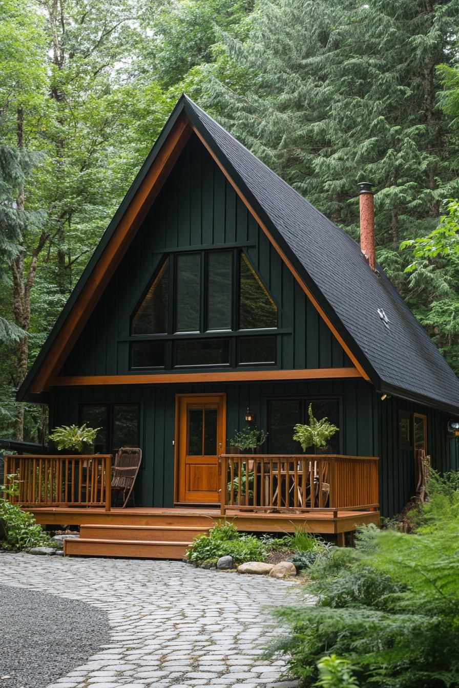 Compact A-frame Cabin With Porch - photo 2