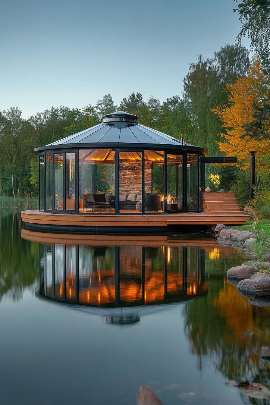 Luxury Yurts With Hot Tubs and Fishing Docks