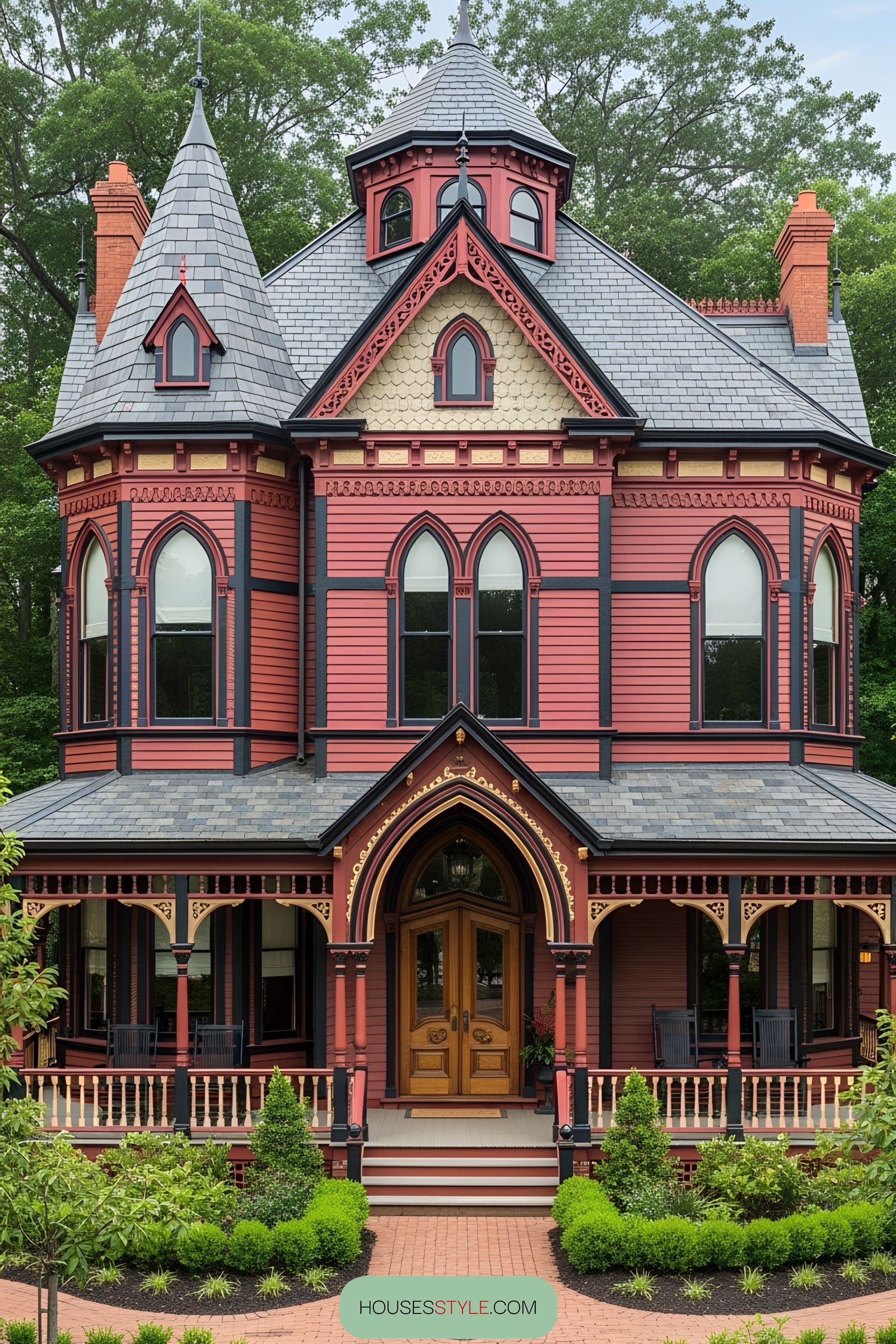 Victorian Vibe: A Playful Gothic House