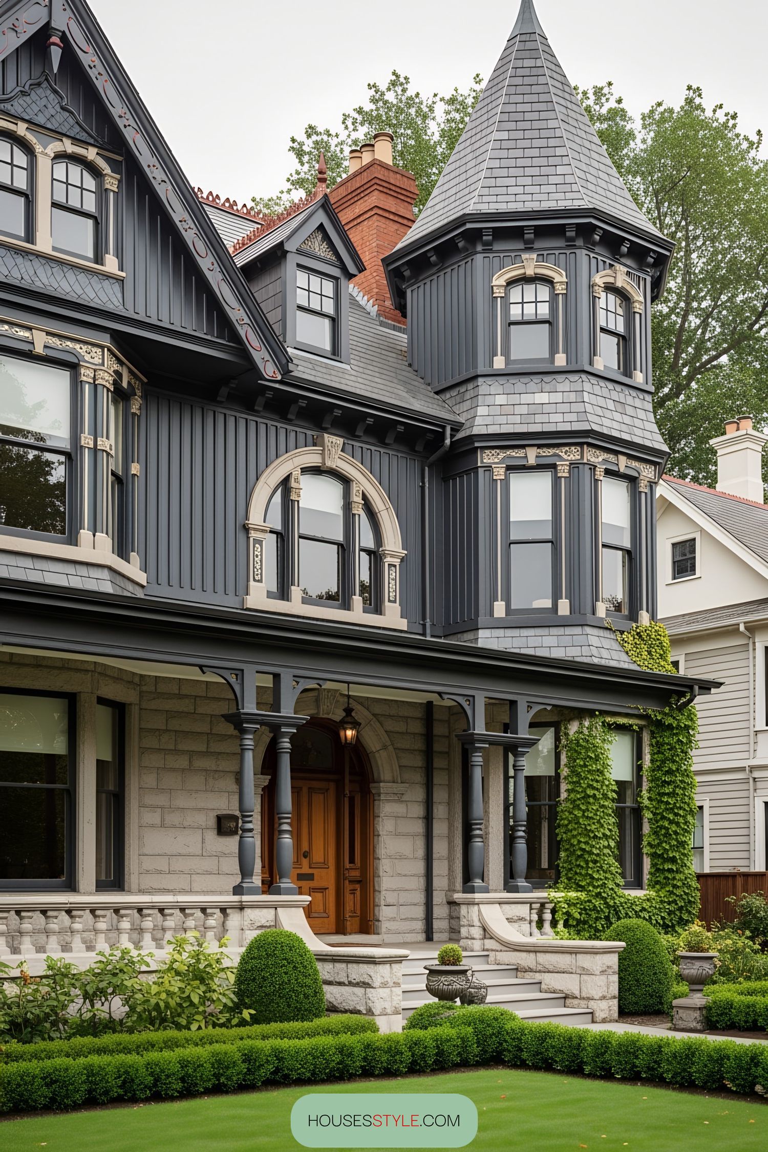 A Grand Turret Defines This Victorian Villa