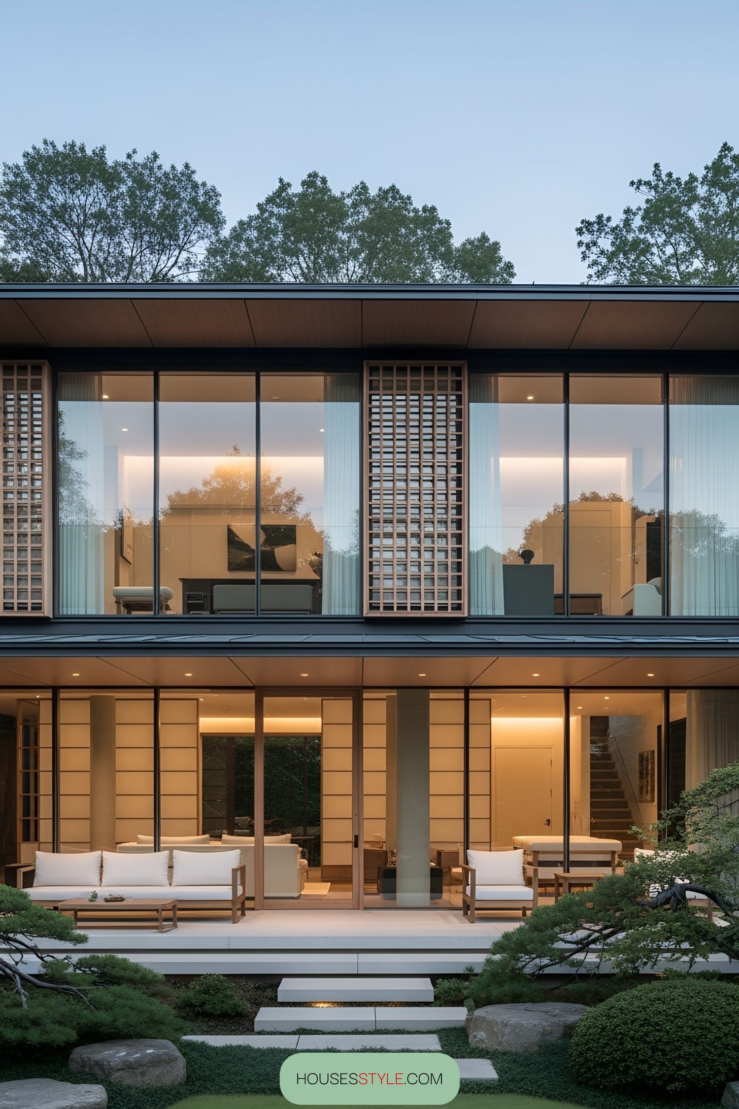 10. Pine Trees and Glass Details