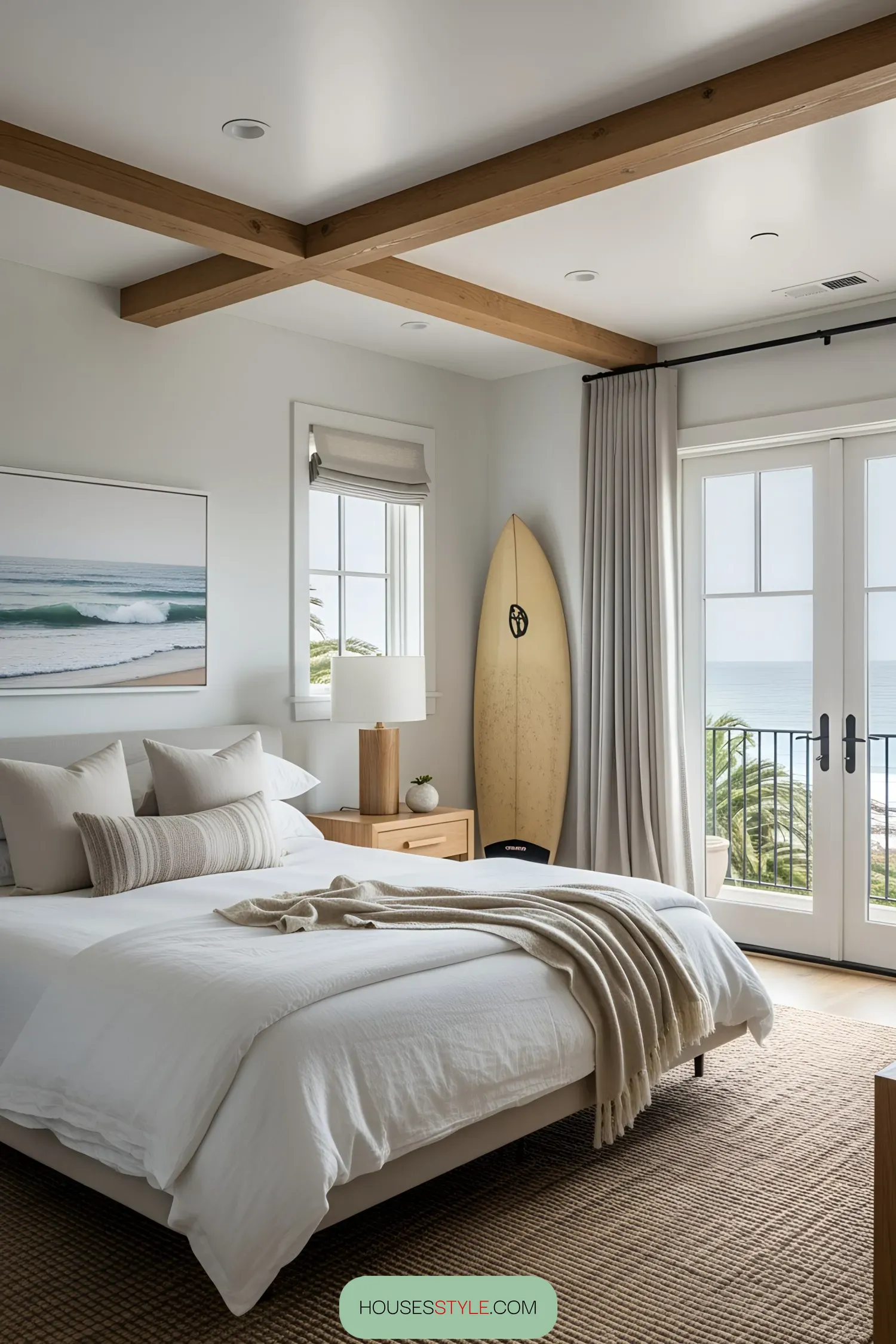 A Bedroom Wrapped in Ocean Dreams