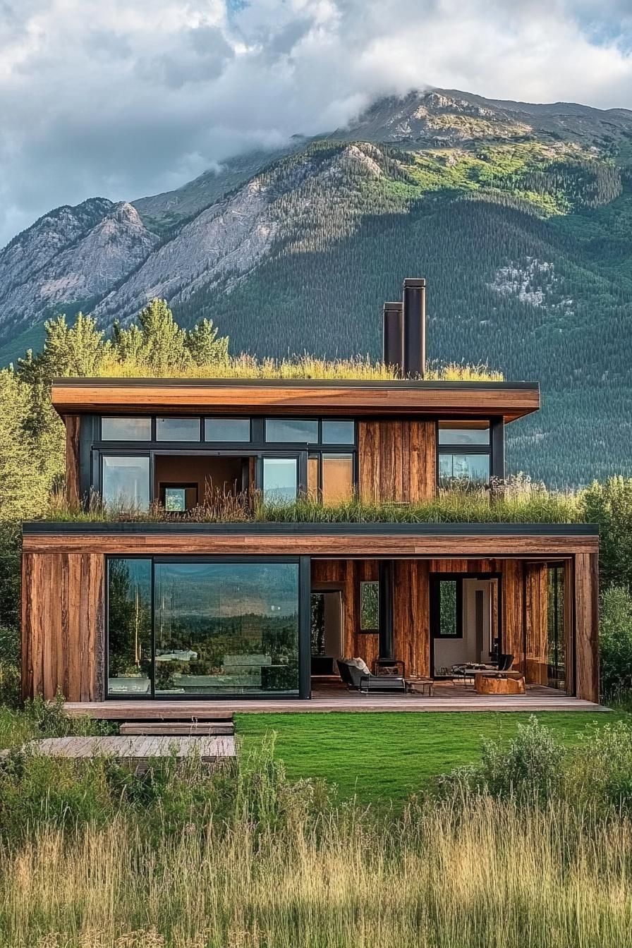 Reclaimed Wood Paired With Green Roofing - photo 4