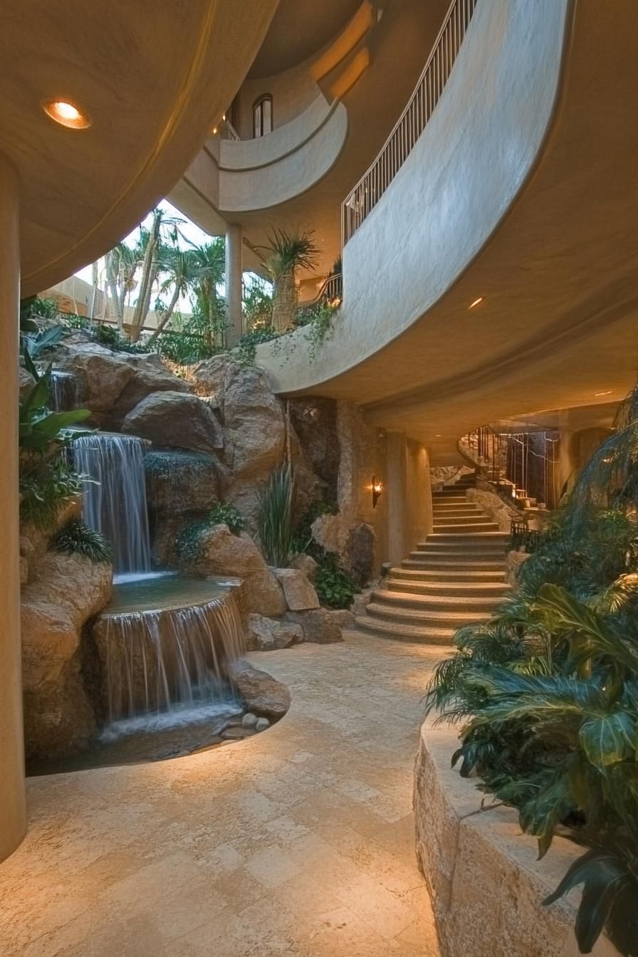 Desert Oasis Mansion With Indoor Waterfalls - photo 4