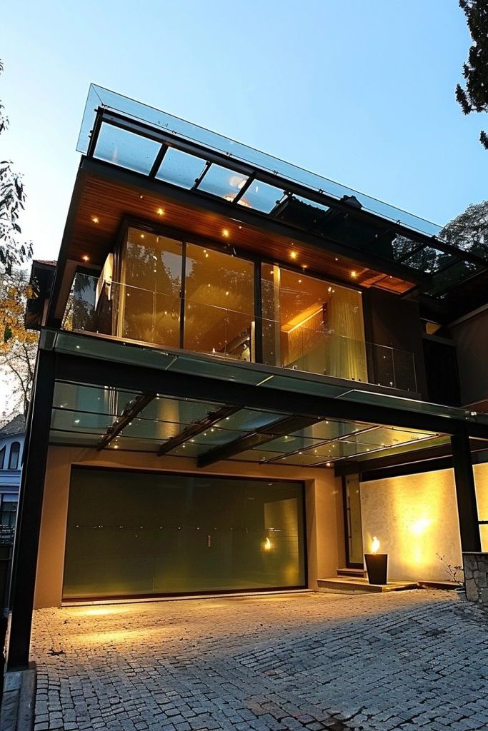 Glass Panel Garage Doors