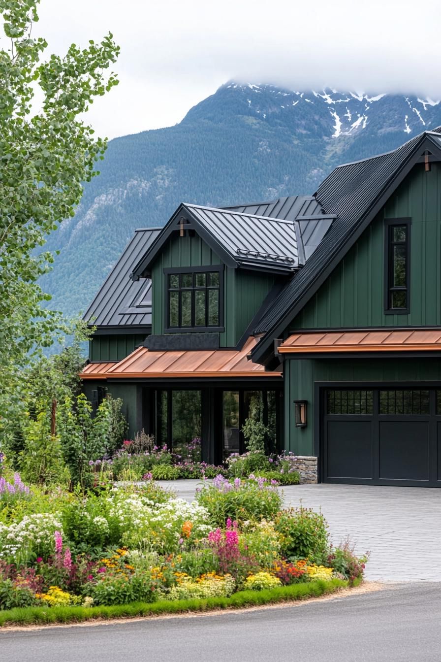 Emerald Green Siding With Copper Gutter Trim - photo 2