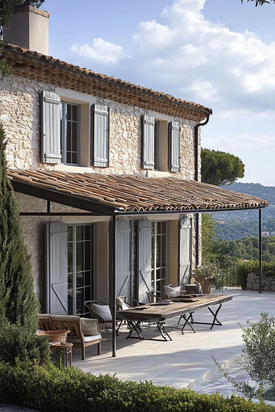 Wooden Shutters Paired With Metal Roofing - photo 2