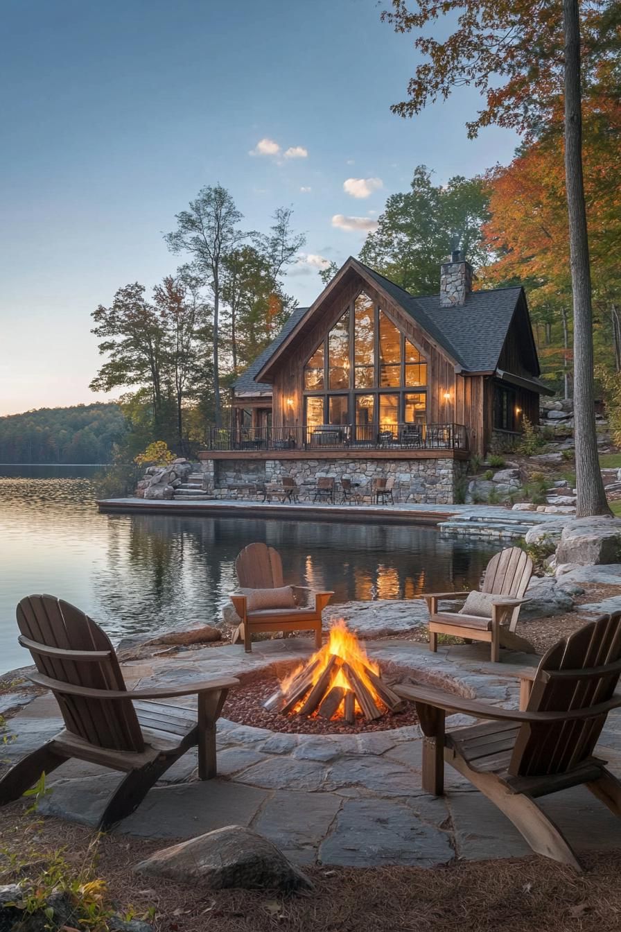 Rustic Lodges With Lakeside Fire Pits - photo 2