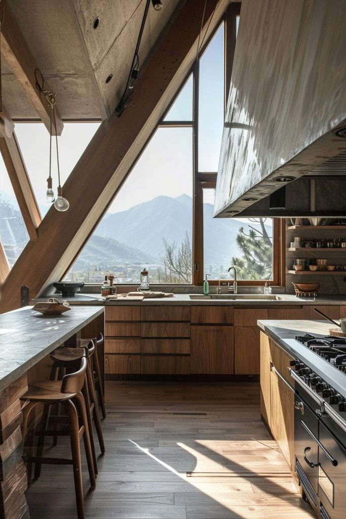 A-frame Windows in a Loft Space - photo 4