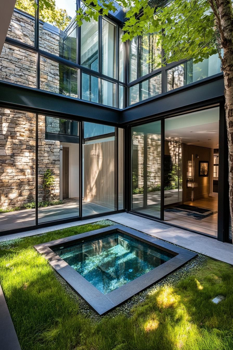 Modern Flair Meets Zen Courtyard Style