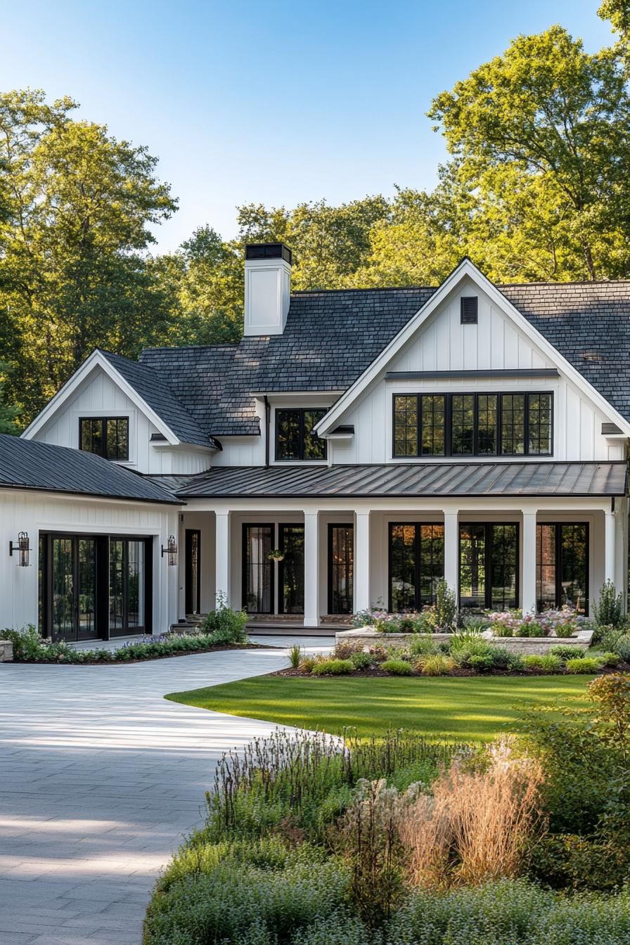 Large White Farmhouse in an L-Shape - photo 3