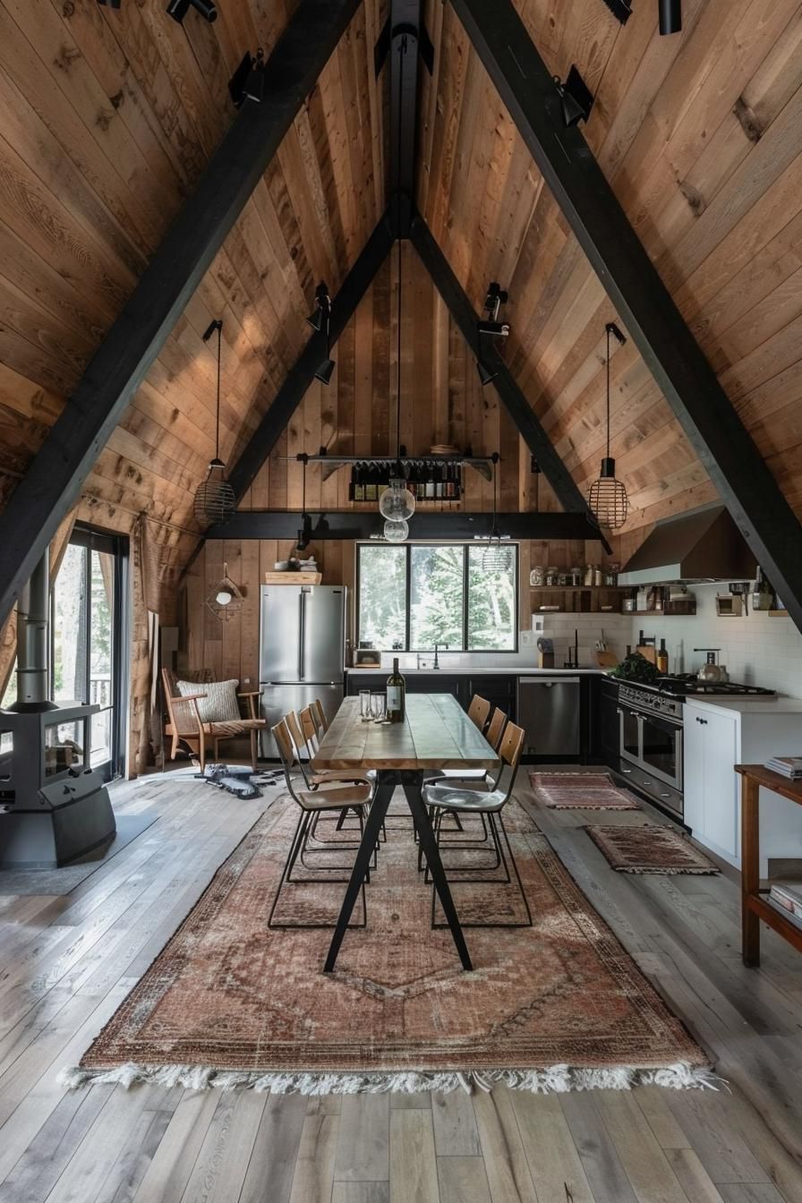 Rustic A-frame Built With Reclaimed Wood - photo 4