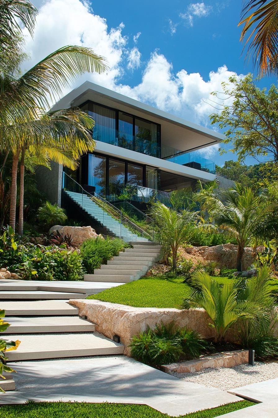 Suspended Staircases With Glass Railings - photo 4