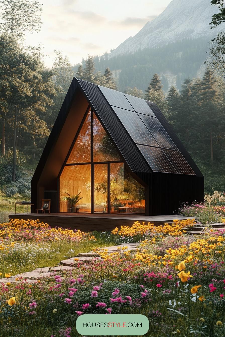 Modern Minimalist Cabin With Solar Panels - photo 2