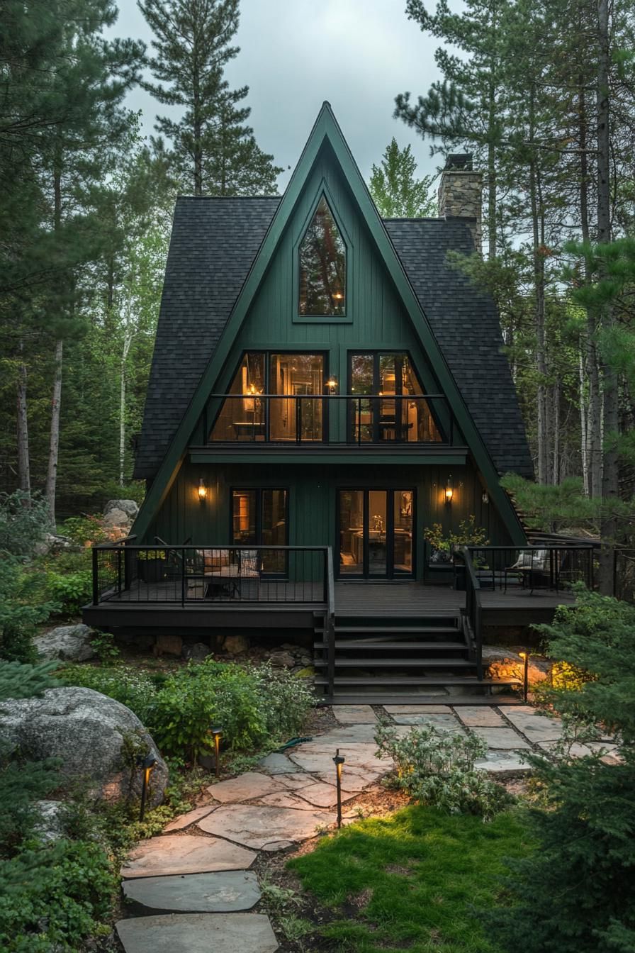 Cozy Elegance: The Ultimate A-Frame Retreat