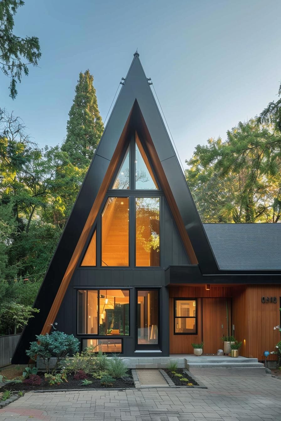 Two-toned A-frame With Bold Contrast