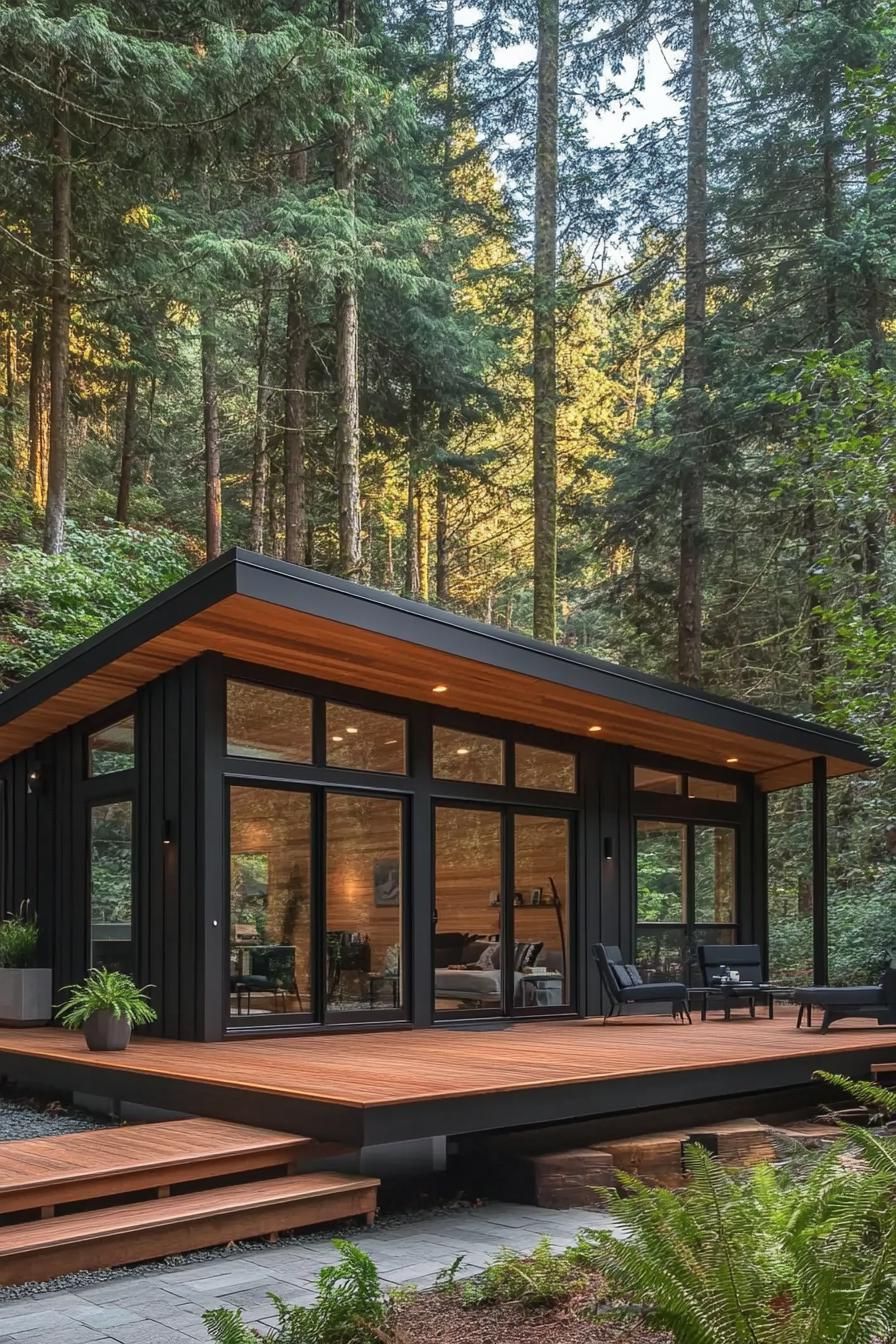 Sleek Dark Exteriors With Big Windows - photo 3