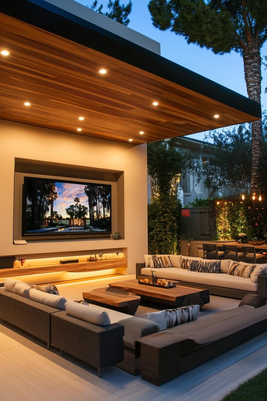 Backyard Outdoor Movie Theater - photo 2