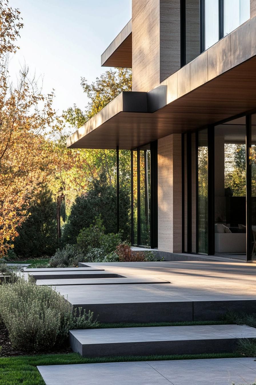 Timber Walls With Minimalist Landscaping - photo 4