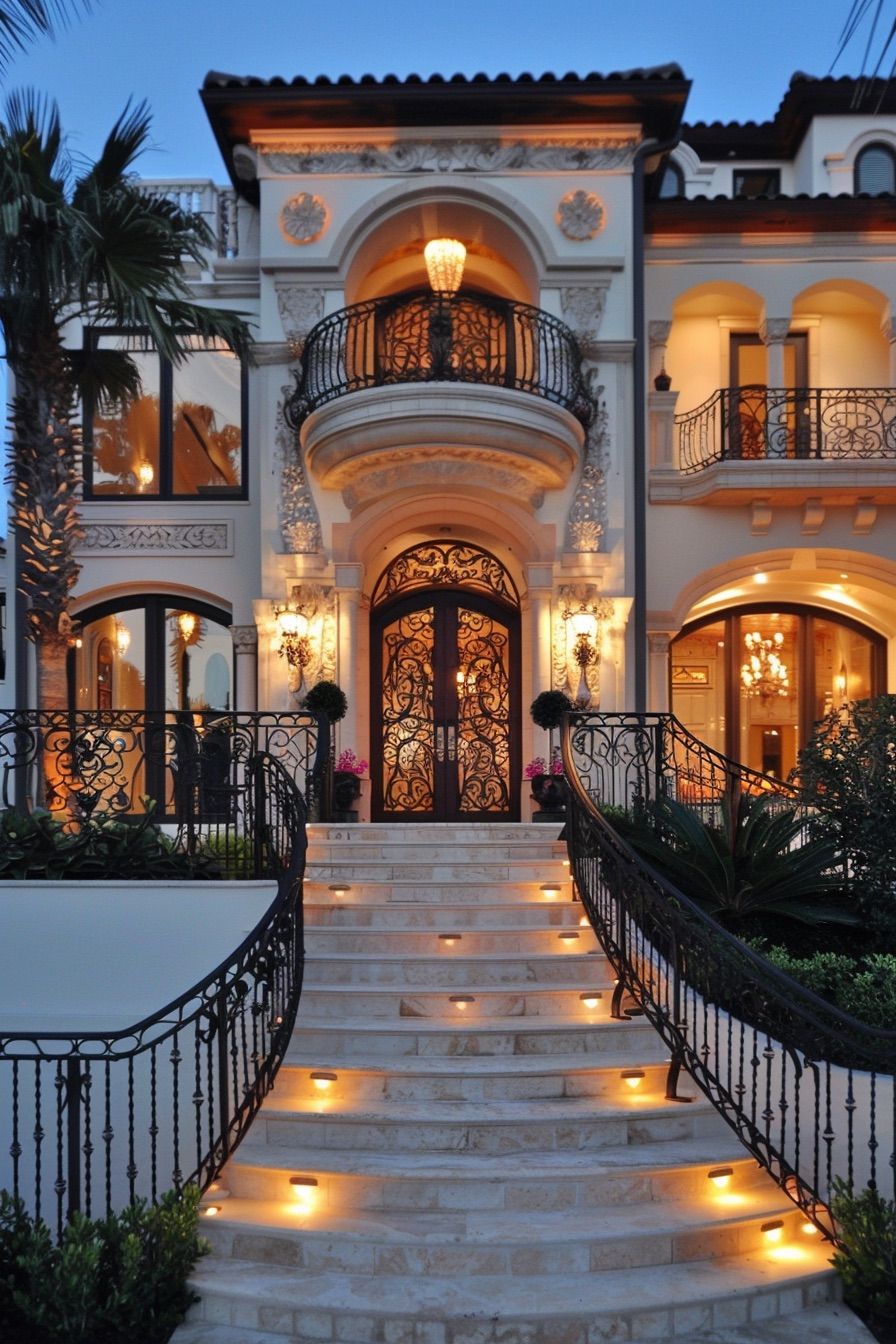 Balconies Featuring Ornate Wrought Iron Railings - photo 3
