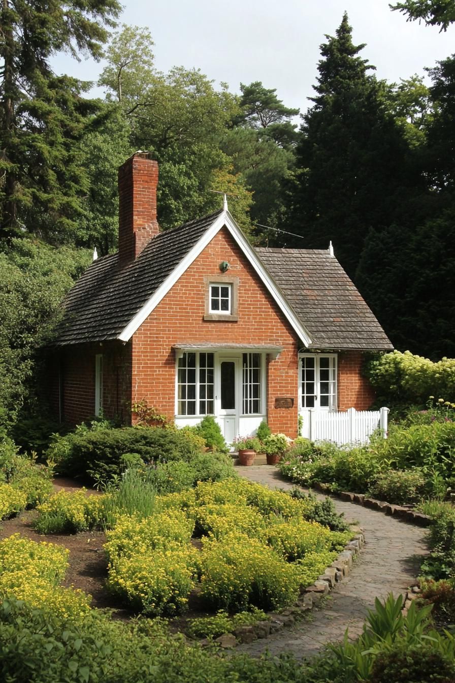 Red-Brick Cottage With Garden Views