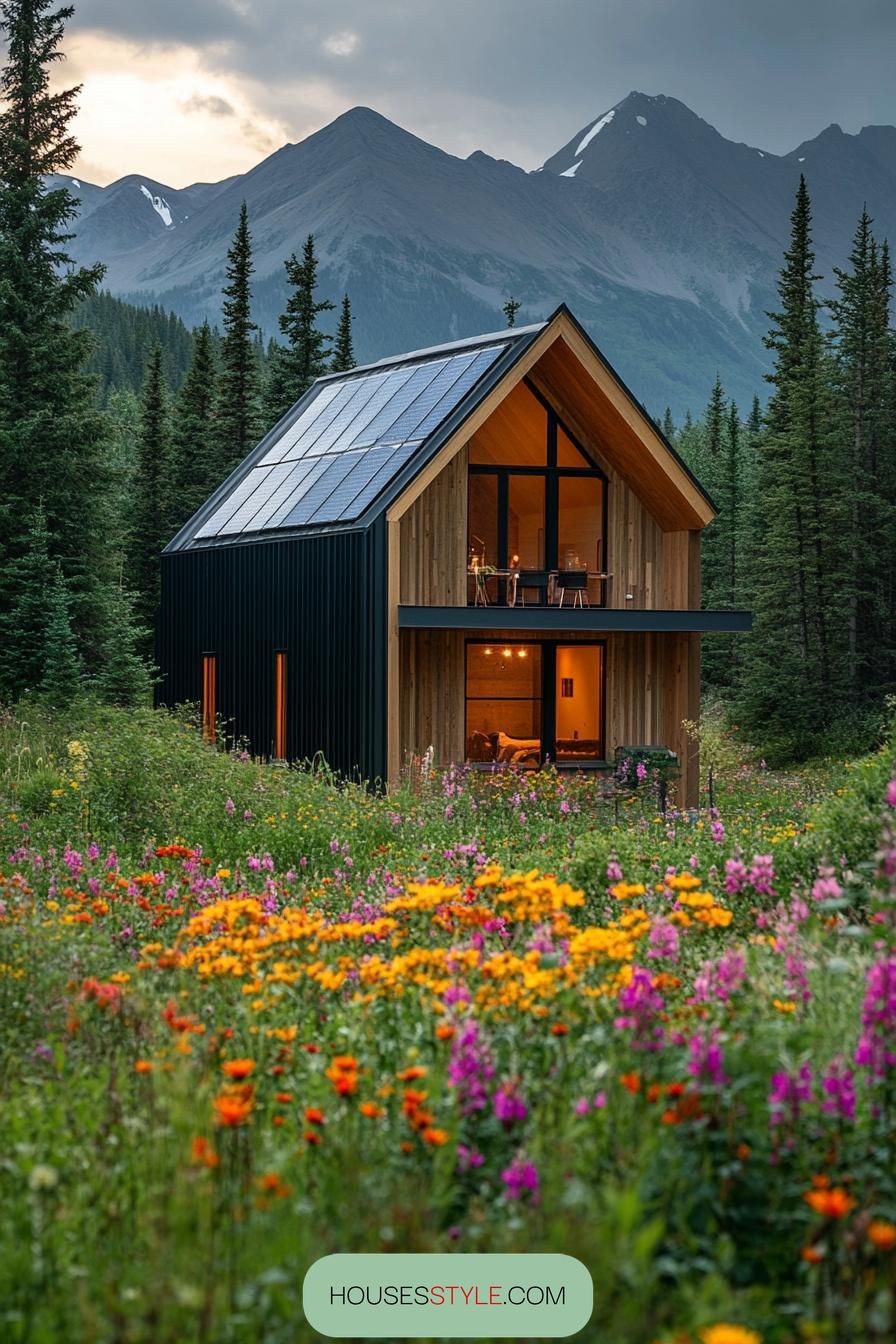 Modern Minimalist Cabin With Solar Panels - photo 3