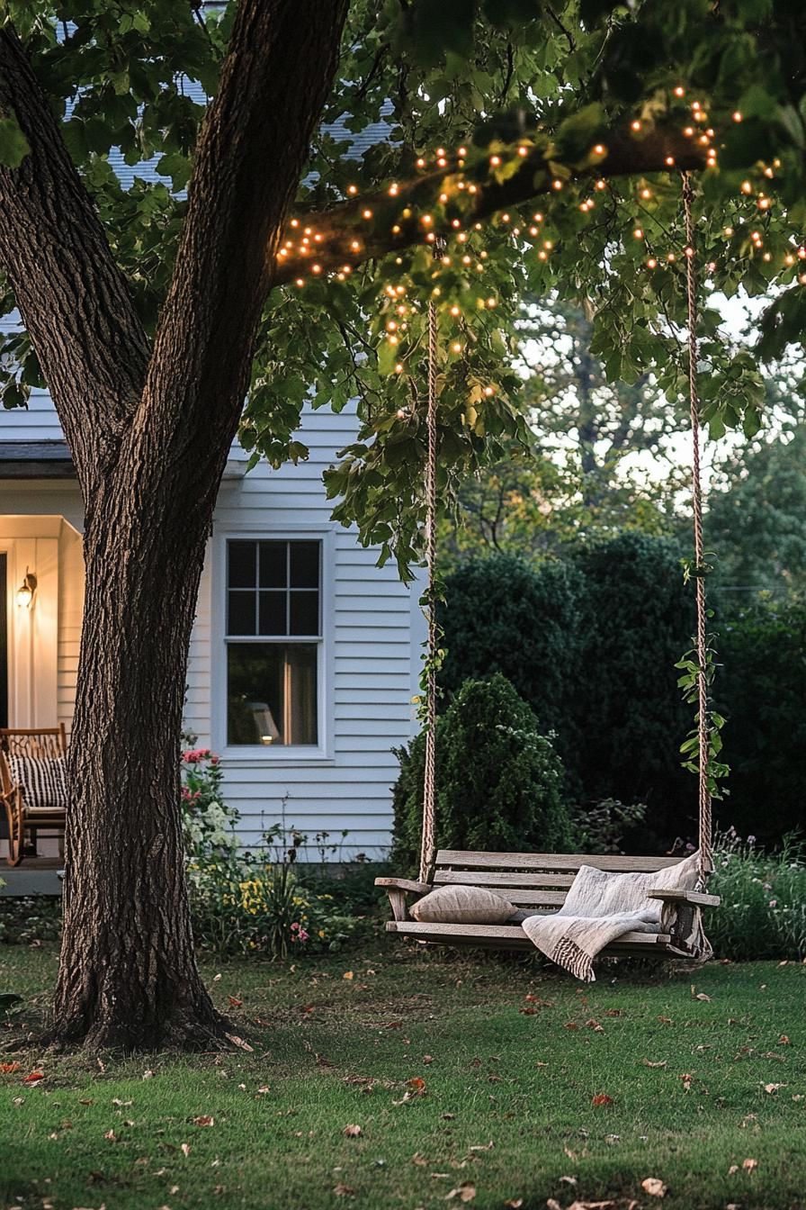 1) Cottagecore Cottage Lit With Twinkling Lights