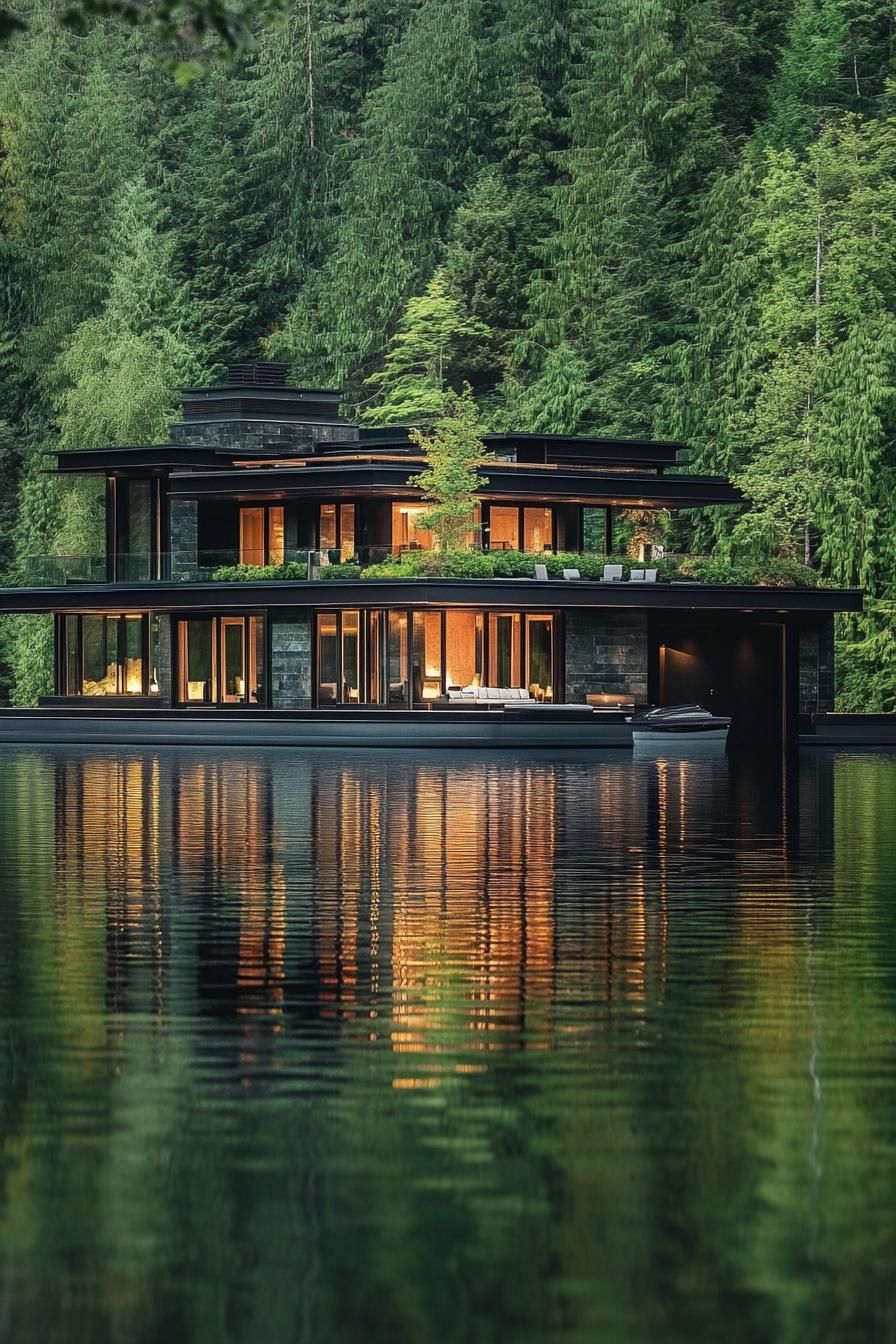 Floating Home on a Quiet Secluded Lake