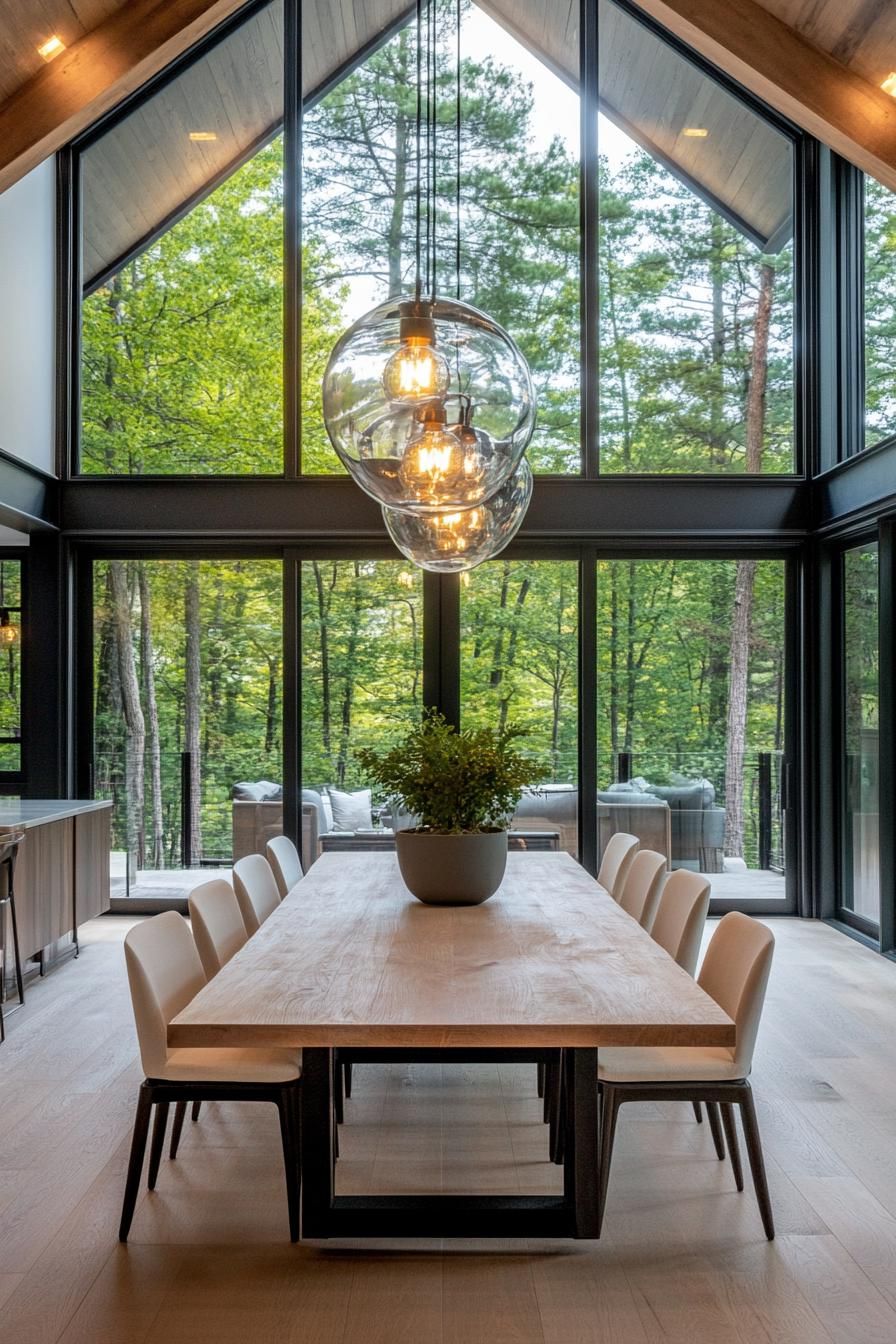 10. Dining Room With a Modern Glass Look - photo 2