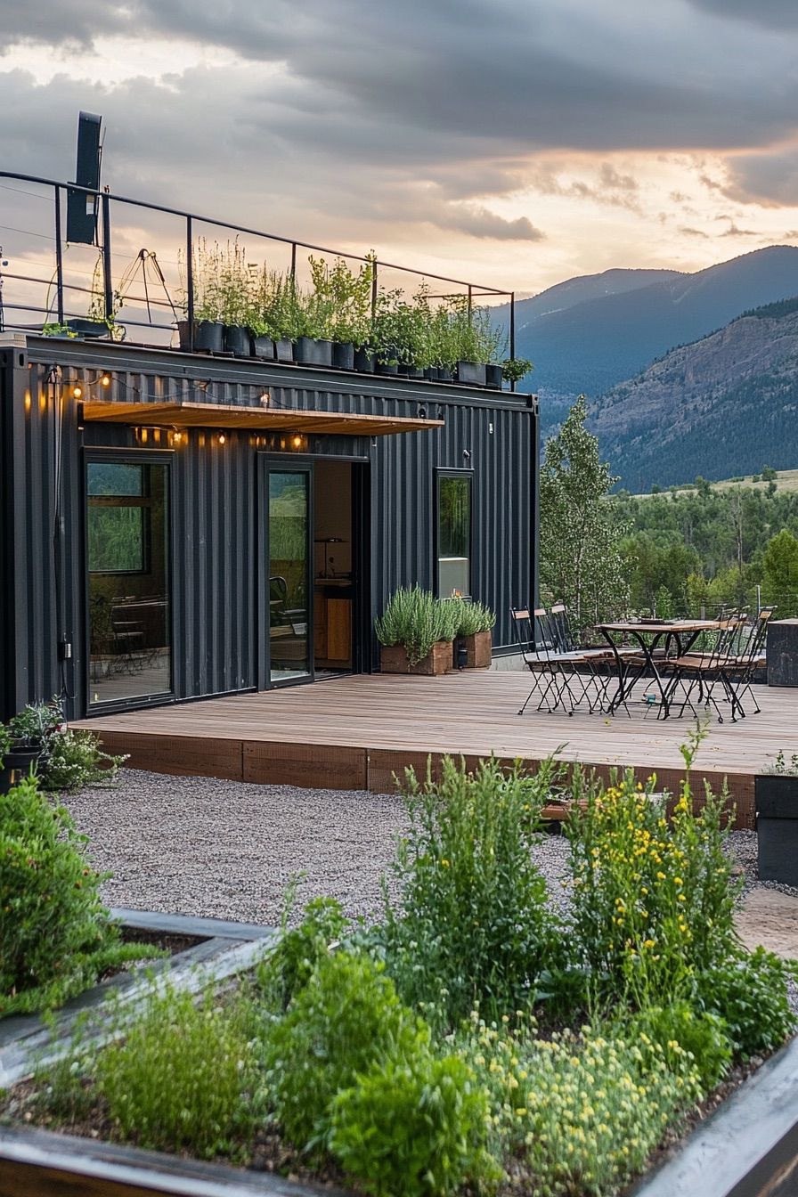 Rooftop Garden Container Cabin - photo 4
