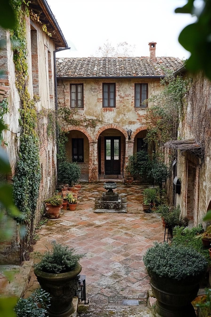 A Tuscan Courtyard Full of Italian Character