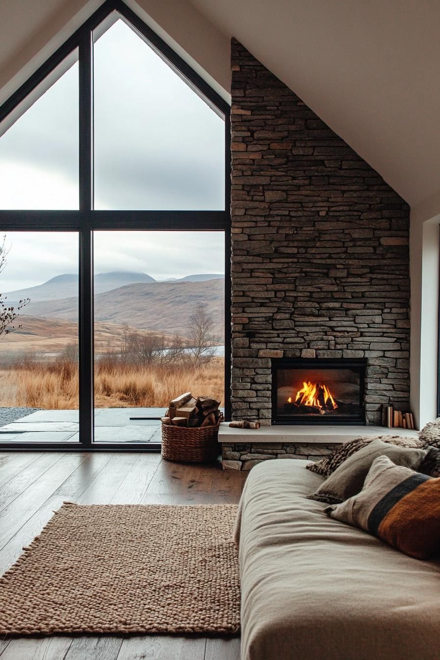 Vintage Fireplace, Modern Insert - photo 2